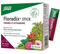 Salus - Floradix Integratore Ferro e Vitamine Confezione 20 Stick (Scadenza Prodotto 28/01/2027)
