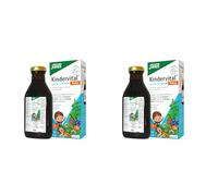 Salus Kindervital - Integratore Alimentare per il supporto alla crescita dei bambini con Calcio e Vitamine, gusto frutta - 250ml (Confezione da 2)