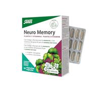 Salus Neuro Memory Integratore per Memoria e Concentrazione con Ginkgo Biloba, Bacopa e Vitamine B, Supporto Funzioni Cognitive e Sistema Nervoso - 30 Capsule