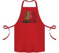 Salutare Verde con Cuore Avocado Divertente Salute Cotone Grembiule 100%