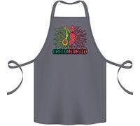 Salutare Verde con Cuore Avocado Divertente Salute Cotone Grembiule 100%