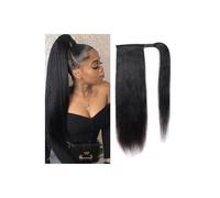Salute 8-26 pollici Coda di cavallo capelli umani avvolgenti Around Lunghi Diritti Remy Estensioni per capelli Malesia Clip Ins Colore naturale Parrucco per la cura del corpo (8 pollici)