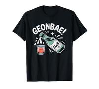 Salute col Soju Geonbae Brindisi Coreano Cultura Coreana del Maglietta