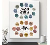 Salute mentale Wall Art Therapy Office Decor Things I Can Control stampa su tela stampa scuola consulente pittura immagine decorazione da parete 20 x 25 cm