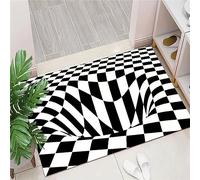 Salutebaba 3D Visual Illusion Tappeti Halloween Tappetino Visual Illusion Tappeto Rettangolare Durevole antiscivolo Zerbino non tessuto per arredamento domestico