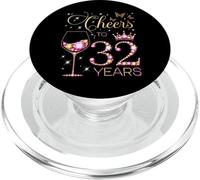 Saluti a 32 anni 32 ° compleanno festa donne 32 ° compleanno PopSockets PopGrip per MagSafe