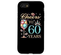 Saluti a 60 anni, donne di 60 anni, 60 compleanni carini Custodia per iPhone SE (2020) / 7/8