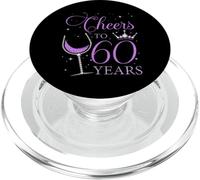 Saluti a 60 anni, festa per il 60° compleanno, donna, regina PopSockets PopGrip per MagSafe