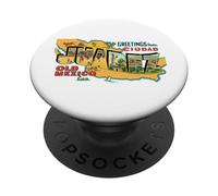 Saluti da Ciudad Juarez Vecchio Messico PopSockets PopGrip Adesivo