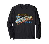 Saluti da San Pietroburgo Florida Maglia a Manica