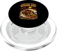 Saluti da surf da Byron Bay Vintage Womens Surfs Up PopSockets PopGrip per MagSafe