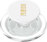 Saluti di colore oro Varsity-University a tutti giallo PopSockets PopGrip per MagSafe