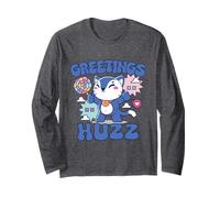Saluti Huzz Funny Gen Z Alpha Silly Kitten Cat meme regali Maglia a Manica