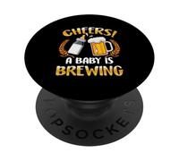 Saluti un bambino sta preparando birra latte partito bere birra PopSockets PopGrip Adesivo