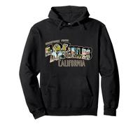 Saluti Vintage da Los Angeles California Felpa con Cappuccio