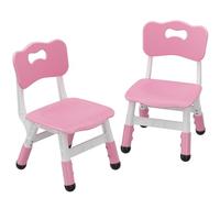 Salutmeuble 2 sedie ergonomiche per bambini, regolabile in altezza su 3 livelli, sedia per bambini dai 2 ai 6 anni, con cuscino antiscivolo, ideale per casa, asili e asili nido