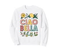 Saluto Italiano Ciao Bella Italy Lemon Scooter Souvenir Felpa