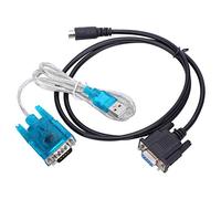 SALUTUYA Linea da USB a 232 OP320 Testo da USB a RS232 Porta Tonda Linea Adattatore Nera dedicata per Testo OP320