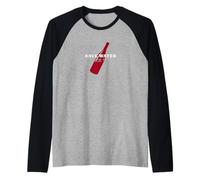 Salva Acqua Bere Vino - Vino Rosso Vita Mood Maglia con Maniche Raglan