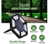 Salva Energia 4 Unità LED Giardino Solare Luci,Forte Automatico Impermeabile