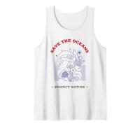 Salva Gli oceani Rispetta la Natura (Grafica Animali Marini) Canotta