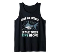 Salva Gli Squali Lasciare Le Pinne da Solo Stop Shark Finning Canotta