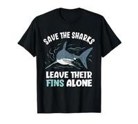 Salva Gli Squali Lasciare Le Pinne da Solo Stop Shark Finning Maglietta
