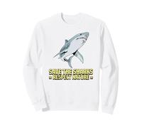Salva Gli Squali rispettare la Natura (Shark Graphic) Felpa