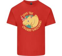 Salva Gli Unicorni Grassi Divertente Rinoceronte Uomo Cotone T-Shirt Tee Top