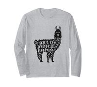 Salva Il Dramma per Il Tuo Llama Funny Llama Lover Maglia a Manica