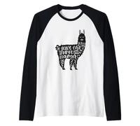 Salva Il Dramma per Il Tuo Llama Funny Llama Lover Maglia con Maniche Raglan
