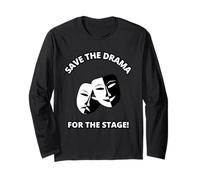 Salva Il Dramma per Le Maschere comiche di recitazione teatrale Maglia a Manica