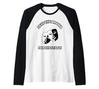 Salva Il Dramma per Le Maschere comiche di recitazione teatrale Maglia con Maniche Raglan