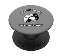 Salva il dramma per le maschere comiche di recitazione teatrale PopSockets PopGrip Adesivo