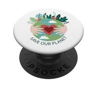SALVA IL NOSTRO PIANETA Protezione dell'ambiente Madre Terra PopSockets PopGrip Adesivo