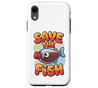 Salva il pesce T Shirt divertente plastica salsa di soia pacchetto Tee Custodia per iPhone XR