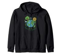 Salva Il Pianeta - Albero di Girasole Terra Felpa con Cappuccio