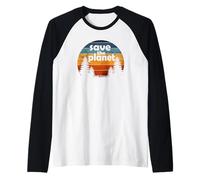 Salva Il Pianeta - Giornata della Terra. Salva la Terra Maglia con Maniche Raglan