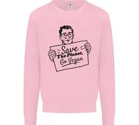 Salva Il Pianeta Vai Vegano Riscaldamento Globale Felpa Per Bambini