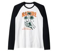 Salva il pugno della natura con gli alberi oggi per un domani più verde Maglia con Maniche Raglan