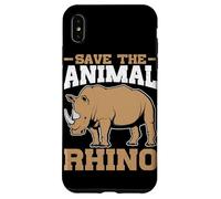 Salva il rinoceronte animale Custodia per iPhone XS Max