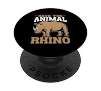 Salva il rinoceronte animale PopSockets PopGrip Adesivo
