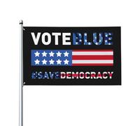 Salva la democrazia Vota il blu Rendi di n grande la verità 3X5 piedi Bandiera decorativa monofacciale Bandiera da giardino per esterni Stanza interna