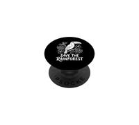 Salva la foresta pluviale tropicale Tucano botanico PopSockets PopGrip Adesivo