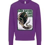 Salva La Natura Ambiente Cambiamento Climatico Vita Uomo Felpa