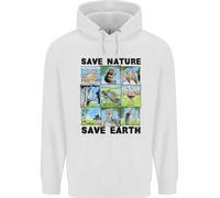 Salva La Natura Salva La Terra Ecologia Ambiente Uomo Felpa
