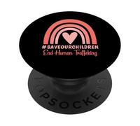 Salva la nostra camicia per bambini Fine consapevolezza sulla tratta di esseri umani PopSockets PopGrip Adesivo