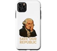 Salva la nostra Repubblica George Washington Facepalm Protest Custodia per iPhone 11 Pro Max