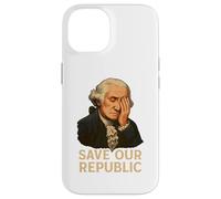 Salva la nostra Repubblica George Washington Facepalm Protest Custodia per iPhone 14