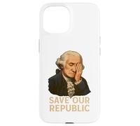 Salva la nostra Repubblica George Washington Facepalm Protest Custodia per iPhone 15